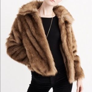 Abercrombie and Fitch faux fur coat
